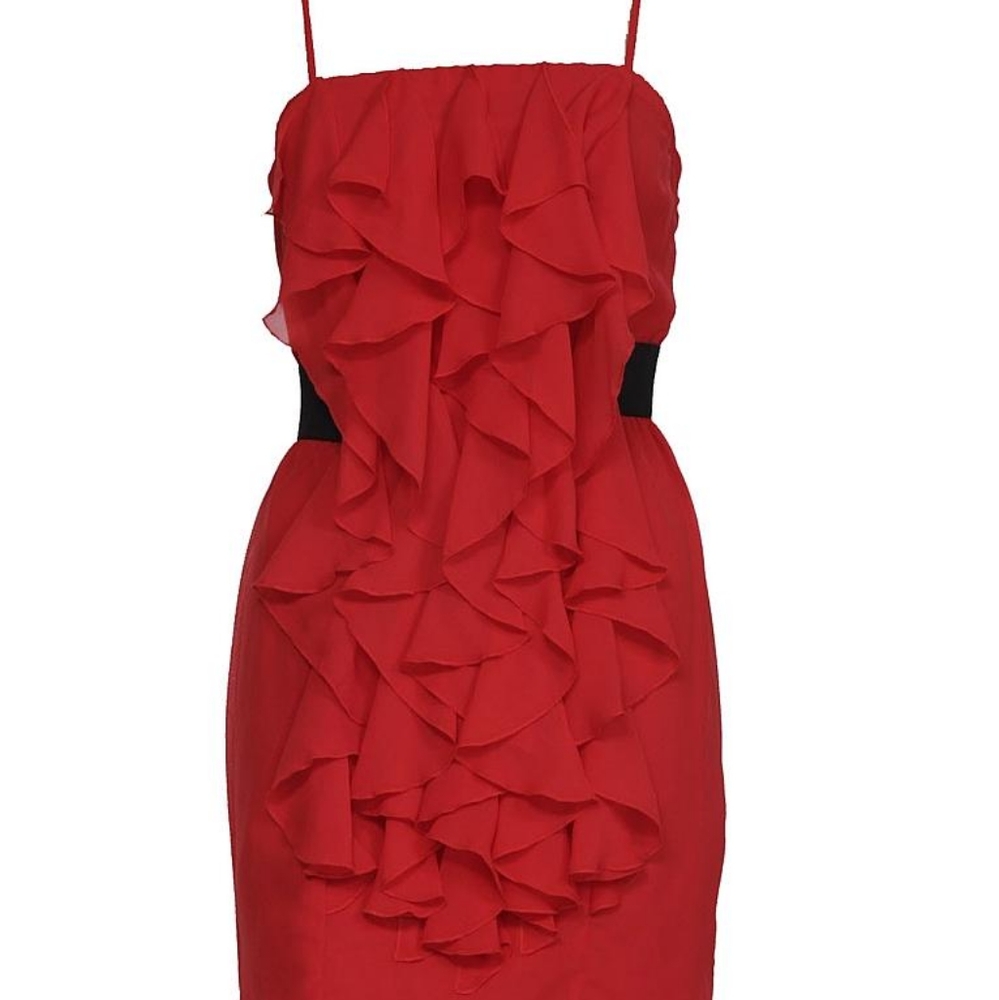 F21 Red Ruffles Dress